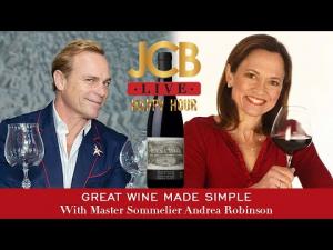 JCB LIVE with Andrea Robinson, Master Sommelier