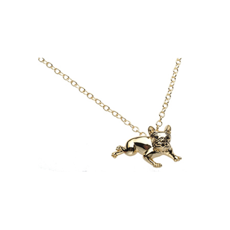 Sterling Silver French Bulldog Necklace | A Touch of Silver